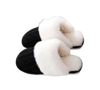 Generico Ciabatte Donna Invernali Comode Antiscivolo Morbide Ciabatte Da Camera Pelose Invernali Leggere Pantofole Da Casa Fuzzy Elegante Semichiuse Scarpe Silenziose Lavabili Ospiti Sliders