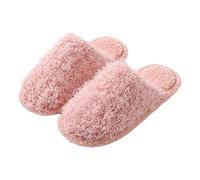 Generico Ciabatte Donna Invernali da Casa, Pantofola Peluche Cotone Slippers Piatto Ospiti Ciabatte Morbida Regalo Natalizio per Donna e Uomo Pelosa Ciabatta Autunno Famiglia