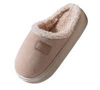 Generico Ciabatte Donna Invernali Eleganti Pelosa Ciabatte Cotone Ciabatta Spugna Comode Slippers Morbida Ciabatte Invernali Ragazza da Casa Pantofola Coppia Cartone