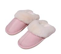 Generico Ciabatte donna invernali-Pantofole Scamosciate da Donna Uomo Invernali Interne Ciabatte Casa Morbida Autunno Inverno Memoria Schiuma Pavimento Indoor Outdoor