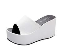 Generico Ciabatte Donna Ortopediche Leggere Sandali Scarpe Eleganti Comode Estive Zeppe Con Zeppa Alta Vintage Offerta Supporto Arco Plantare Ciabatta Cerimonia Bassi Mare Piscina Pantofole Infradito