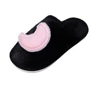 Generico Ciabatte Donna Pelose, Pantofole Calde Donna Silenzioso Antiscivolo Suola Scarpe con Punta Chiusa Pantofole Morbide Peluche Slippers Comodo Leggere Ciabattine All'aperto