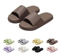 Generico Ciabatte Donna Uomo Antiscivolo Ciabatte per Doccia Piscina,Pantofole da casa per donna morbidissime come una nuvola,ciabatte spiaggia piscina Donna Uomo, 05-Brown, 38