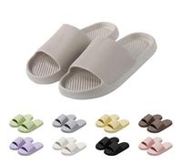 Generico Ciabatte Donna Uomo Antiscivolo Ciabatte per Doccia Piscina,Pantofole da casa per donna morbidissime come una nuvola,ciabatte spiaggia piscina Donna Uomo, 11-Grey, 42