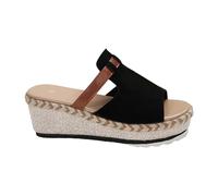 Generico Ciabatte Estive Da Donna Eleganti Sandal Punta Aperta Sandali Zeppa Alta Infradito Slip-On Plateau Pantofola Platform Zoccoli Donna Alto Scarpe Romani Ciabatte Bohemia Piscina Mare Sandalo