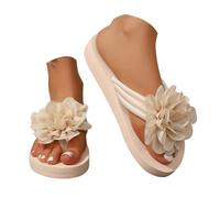 Generico Ciabatte Estive Donna Comode Traspiranti Sandali Mare Estivo Ciabatte Piscina Donna Sneakers Sanitarie in Morbido Sandalo Spiaggia Mare (Beige, 38)