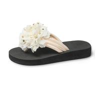 Generico Ciabatte Estive Donna Comode Traspiranti Sandali Mare Estivo Ciabatte Piscina Donna Sneakers Sanitarie in Morbido Sandalo Spiaggia Mare (White, 37)