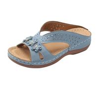 Generico Ciabatte Estive Donna Eleganti Ortopediche Scarpe Punta Aperta Comode Estive Sandali Fascite Plantare Leggere Ciabatta Camminare Con Zeppa Moda Bassi Pantofole Antiscivolo Slippers Spiaggia