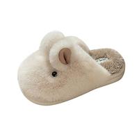 Generico Ciabatte Invernali Donna Chiuse Davanti Peluche Comode Ciabatte Da Camera Invernali Caldo Morbide Pantofole Da Casa Lavabili Fuzzy Silenziose Sliders Interno Esterno Semichiuse Fluffy Scarpe