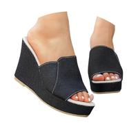 Generico Ciabatte Ortopediche Donna e Punta Alla Da Donna,Comodi e Versatili,Disponibili in Diversi Colori per Una Passeggiata in Riva Al Mare (Nero, 39)