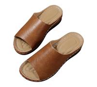 Generico Ciabatte Ortopediche Donna Estive Eleganti Pantofole Comode Antiscivolo Anatomiche Sandali Pianta Larga Comode Ciabatte In Gomma Leggere Con Zeppa Casual Basse Infradito Da Casa Mare Piscina