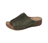 Generico Ciabatte Per Fascite Plantare, Pantofole Antiscivolo Comodi Morbide Eleganti Anatomiche Mare Piscina Donna Larga Estive Scarpe Con Sandali Punta Aperte, Sandali Donna Estive Comode E Belle