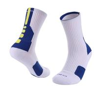 Generico Ciabatte Sposa Tacco Calzini a tubo medio Passanti addensati Calzini da basket Calzini sportivi antiscivolo Calzini di lana che assorbono il sudore e indossano Regali Sotto (White, One Size)