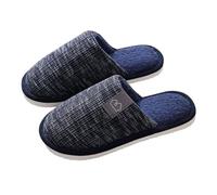 Generico Ciabatte Uomo Donna Invernali Cotone Memory Foam Pantofole Unisex Antiscivolo Comode Slippers Morbide Ciabatta Chiuse Pianta Larga Tinta Unita per Casa 40-46