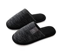Generico Ciabatte Uomo Donna Invernali Cotone Memory Foam Pantofole Unisex Antiscivolo Comode Slippers Morbide Ciabatta Chiuse Pianta Larga Tinta Unita per Casa 40-46