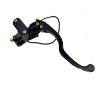 Generico Cilindro pompa frizione da 22 mm per moto, leva freno idraulica 17,5, manubrio universale(Black R)