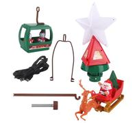 Generico Cime D'arbre De Noël Éclairée - Décoration D'intérieur Rotative Alimentée Par USB | Décorations De Électriques En Forme D'élan Du Père pour intérieur Et Extérieur, Chambre À Coucher, Boutiqu