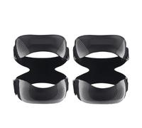 Generico Cinghia di Supporto rotuleo 1/2 Pezzi, stabilizzatore for tutore for Ginocchio tendineo, Giunto Regolabile for Corsa, Calcio, Escursionismo, Tennis(Black-2Pcs)