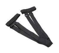 Generico Cinghie Da Snowboard Cremagliera Cintura Per Allenamento Di Agilità Bretelle Da Sci Cinghia Porta Sci e Bastoncini Tracolla Per Scarponi Da Sci Skateboard Black Misto Poliestere