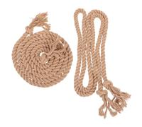 Generico Cintura con Nappine in Corda di Cotone e Lino Intrecciata 2 Pezzi Stile Medievale Comoda e Regolabile per Abiti e Pantaloni Vintage