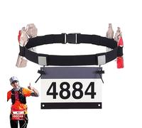 Generico Cintura da Corsa - Doppia A Ginocchiera, Porta Professionale per Maratona, Accessorio Versatile per Il Giorno della Gara di | Comodo per Jogging All'aperto
