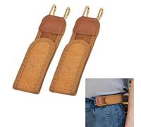 Generico Cintura elastica tattica con gancio in metallo da 2 pezzi per uomo donna, cintura regolabile senza fibbia con ganci in metallo, larghezza 4 cm, design invisibile senza fibbia