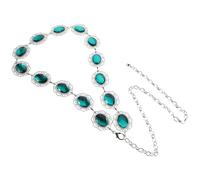 Generico Cintura Gioiello Regolabile da Donna con Catena in Metallo e Pietre Luminose Grandi Accessorio Brillante per Vita Adatta Jeans Abiti ed Eventi Design Resistente e Confortevole