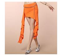 Generico Cintura per La Danza del Ventre Leggero Donne Belly Dancing Performance Sciarpa Sciarpa Latte Latte Silk Wave Tassel Gonna Dancing Costumes(7)
