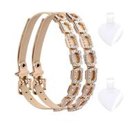 Generico Cintura per scarpe staccabile, cinturini alla caviglia staccabili,Cinghie elastiche con tacchi alti con strass - Cinturini per anti-allentamento regolabili con alto per donne, adulti, raga