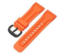 Generico Cinturini compatibili con il cinturino in gomma for orologio Seven Friday Cinturino compatibile braccialetto da polso Sevenfriday P3C/02/SF-M3/04/P1B/01(Orange-orange-black)
