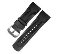 Generico Cinturini compatibili con il cinturino in gomma for orologio Seven Friday Cinturino compatibile braccialetto da polso Sevenfriday P3C/02/SF-M3/04/P1B/01(Black-silver)