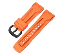 Generico Cinturini compatibili con il cinturino in gomma for orologio Seven Friday Cinturino compatibile braccialetto da polso Sevenfriday P3C/02/SF-M3/04/P1B/01(Orange-black-black)