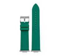 Generico Cinturino compatibile con Tissot PRX Series T137.407/T137.410 Super Player Men Quick Release Silicone Rubber Watch Band Adapter Accessories 12mm(Dark green)