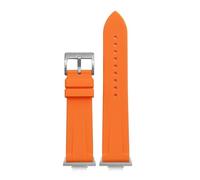Generico Cinturino compatibile con Tissot PRX Series T137.407/T137.410 Super Player Men Quick Release Silicone Rubber Watch Band Adapter Accessories 12mm(Orange)