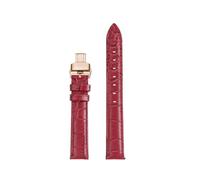 Generico Cinturino for orologio a sgancio rapido rosa blu grigio verde rosso da 15 mm compatibile con Swarovski 5580345/3487 5580352 Accessori for cinturini in pelle di vacchetta donna