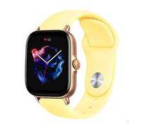 Generico Cinturino for orologio da 20 mm e 22 mm compatibile con gts/4/3/2/gts2/4 /Gtr4/3/2/2e/47 mm Smartwatch Braccialetto in silicone Watchabnd gts Band(Mellow Yellow,20mm watch band)