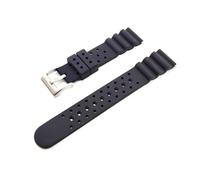 Generico Cinturino in Gomma sportivo forato ONE MORE STRAP Orologio 20mm 22mm NY 0040 jp2000 compatibile con Kamasu acqualand skx 007 009 j Smart Watch Band Sub Diver estivo (Nero, 22mm)