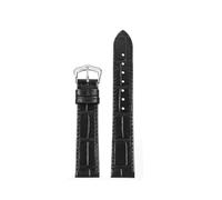 Generico Cinturino in pelle ultra sottile da 15 mm 17 compatibile con le donne braccialetto a sgancio rapido Cartier Santos-Dumont Swarovski