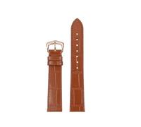 Generico Cinturino in pelle ultra sottile da 15 mm 17 compatibile con le donne braccialetto a sgancio rapido Cartier Santos-Dumont Swarovski