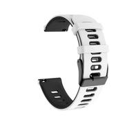 Generico Cinturino in silicone 20/22mm compatibile con cinturino sportivo Vantage V3 M2/M Grit X Pro Titan/braccialetto Ignite 3 2 Unite Pacer(White Black,22mm Wristband)