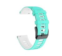 Generico Cinturino sportivo in silicone 20/22mm compatibile con cinturino Vantage V3 M/M2/bracciale Grit X Pro Titan IGNITE 3 2 Pacer cinturino morbido(Teal White,22mm)