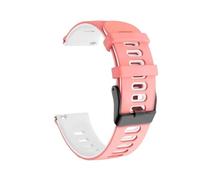 Generico Cinturino sportivo in silicone 20/22mm compatibile con cinturino Vantage V3 M/M2/bracciale Grit X Pro Titan IGNITE 3 2 Pacer cinturino morbido(Pink White,20mm)