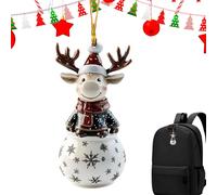 Generico Ciondolo 'Albero di Natale - Acrylic Dipinto Dipinto colorato di Snowman da Neve, claychain Decorativo 2D, Finestra della Porta appesa, Decorazioni per Gli Alberi delle Vacanze per Il soggi