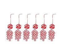 Generico Ciondolo con nodo cinese impermeabile - Segno rosso di buon auspicio per il nuovo anno e decorazione portafortuna(A)