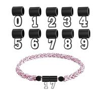 Generico Ciondolo Numerico,Ciondolo Da Collana In Silicone Numeri 0-9 | Regalo Per Padri Papà Natale Calcio Compleanno Pallavolo