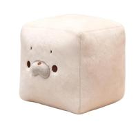 Generico Ciondolo Per Borsa | Decorazione Casa a Forma di Cubo Bianco,Modello Cubo Bianco in Peluche - per Scrivania Camera da Soggiorno Stanza della Casa Uomini Donne Bambini