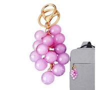 Generico Ciondolo Per Borsa,Uva Morbida 3D - Ciondolo Uva Simulato Divertente,Per Adolescenti Uomini Donne Appassionati Compleanno Uso Quotidiano Vacanza Viaggio Casa Festa