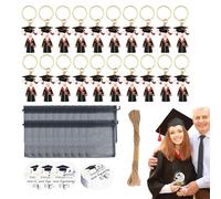 Generico Ciondolo per laurea - Set portachiavi da 20 pezzi, ciondolo ispiratore in lega di zinco, souvenir per laureati 'University College con messaggio di congratulazioni | Regalo per Studenti