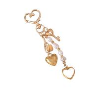 Generico Ciondolo Portachiavi Decorativo,Portachiavi Metallo Luna Stella Ciondolo Decor | Charm Romantico per Donne Ragazze Borsa Spalla Zaino Viaggio Spiaggia