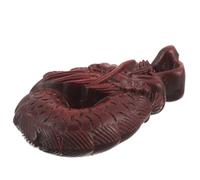 Generico Ciondolo Portachiavi Drago Inciso in Legno Resistente e Leggero, Pendente per Borsa o Portachiavi, Stile Retrò Semplice e Creativo, Accessorio per Uomini e Anziani